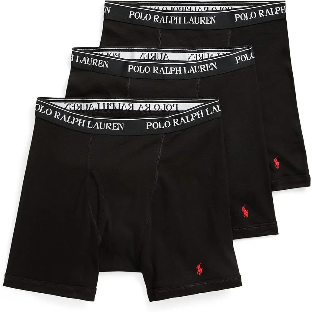 Men's Classic Fit Cotton Boxer Briefs, Trunks & Long Leg Available, 3-Pack